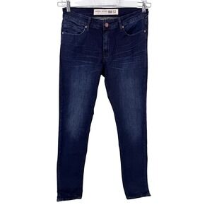 Barbell Apparel Jeans Mens 32x34 Dark Wash.Stretch Tapered Las Vegas USA